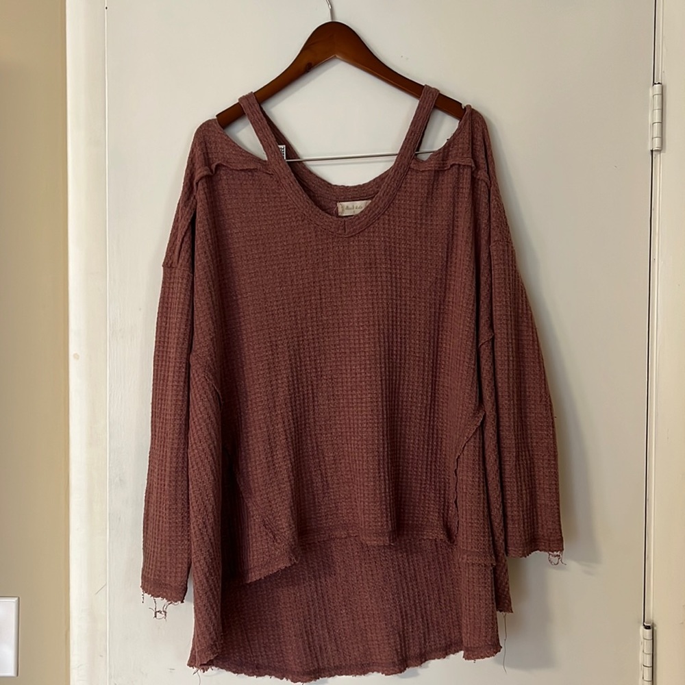 Alter’d State Oversized blush/rose pink long sleeve - size small